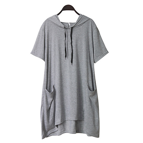 

Women's Pullover Hoodie Sweatshirt Plain Solid Color Front Pocket Daily non-printing Basic Hoodies Sweatshirts Loose Oversized Yellow Blushing Pink Gray