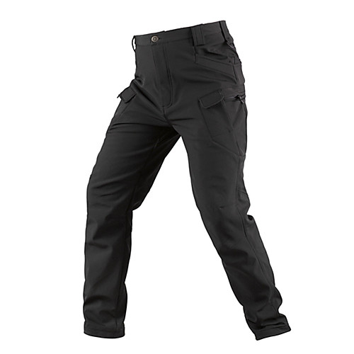 

Men's Work Pants Hiking Pants Trousers Softshell Pants Solid Color Winter Outdoor Standard Fit Thermal Warm Waterproof Windproof Fleece Lining Pants / Trousers Bottoms Army Green Grey Black Hunting