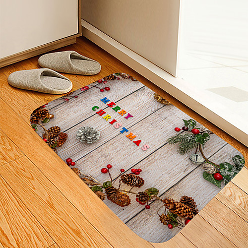 

Pine Cone Board Digital Printing Mat Flowers Kitten Girl Modern Bath Mats Nonwoven / Memory Foam Novelty Bathroom