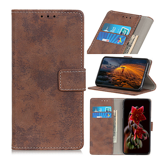 

Case For Alcatel Alcatel 1 / Alcatel 1S 2019 / Alcatel 3L Flip / Magnetic Full Body Cases Solid Colored PU Leather