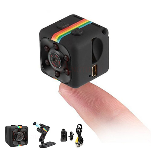 

HD 1080P Mini Camera SQ11 Full 2.0 mp Camcorder Night Vision Sports DV Video Recorder Small Camera Infrared Night Vision Security Camera Support 32G TF Card for Home Car Office Indoor and Outdoor