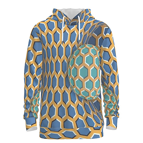 

Men's Pullover Hoodie Sweatshirt Graphic Abstract Hooded Daily 3D Print Basic Hoodies Sweatshirts Blue