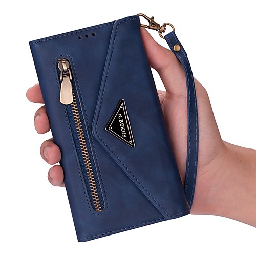 

Phone Case For Apple Full Body Case Leather Wallet Card iPhone 12 Pro Max 11 SE 2020 X XR XS Max 8 7 6 Wallet Card Holder with Stand Solid Color PU Leather