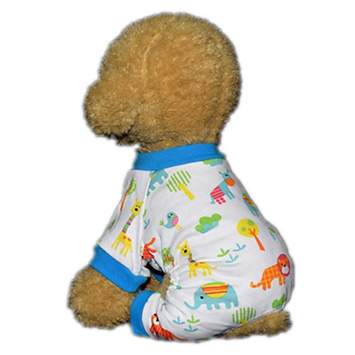 

Dog Cat Pajamas Puppy Clothes Cartoon Stars Sweet Style Casual / Daily Dog Clothes Puppy Clothes Dog Outfits Blue Costume for Girl and Boy Dog Cotton S M L XL XXL