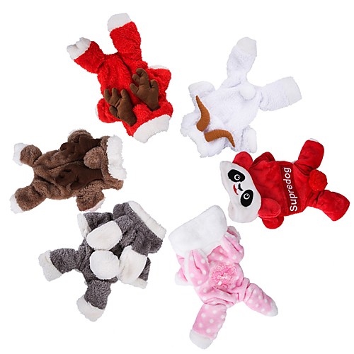 

Dog Cat Costume Solid Colored Cosplay Dog Clothes Puppy Clothes Dog Outfits White Red Brown Costume for Girl and Boy Dog Flannel Fabric XS S M L XL XXL