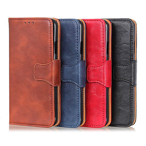 

Case For Samsung Galaxy Note 20 Note 20ultra Wallet Card Holder with Stand Full Body Cases Solid Colored PU Leather