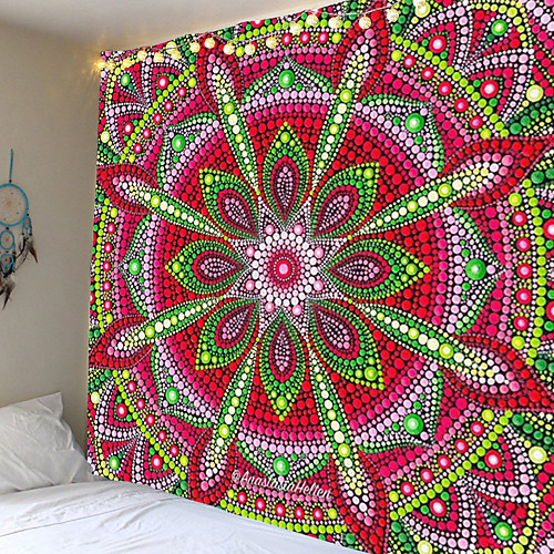 

Mandala Bohemian Wall Tapestry Art Decor Blanket Curtain Hanging Home Bedroom Living Room Dorm Decoration Boho Hippie Psychedelic Floral Flower Lotus Indian