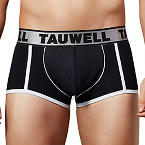 

TAUWELL Men's Sports Underwear Shorts Boxer Briefs Bottoms Cotton Winter Fitness Gym Workout Performance Running Training Breathable Quick Dry Soft Sport White Black / Stretchy