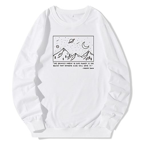 

Women's Pullover Sweatshirt Graphic Daily Casual Hoodies Sweatshirts Blue Yellow Blushing Pink