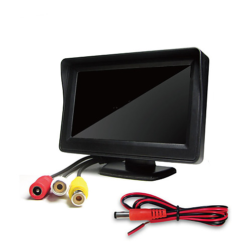 

4.3-Inch Vehicle Mounted Display Desktop High-Definition Display Two-Way AV Input Reversing Image Priority Display for Car Rear view Monitors