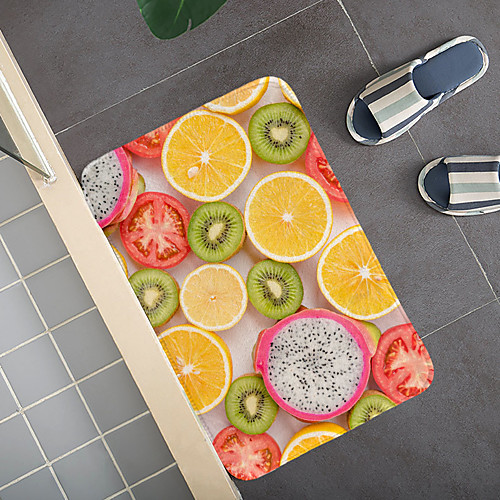 

Creative Fruit 3D Printing Multicolored Floor Field Hallway Carpet and Rugs for Bedroom Living Room Carpet Kitchen Bathroom Anti-Slip Floor Mats