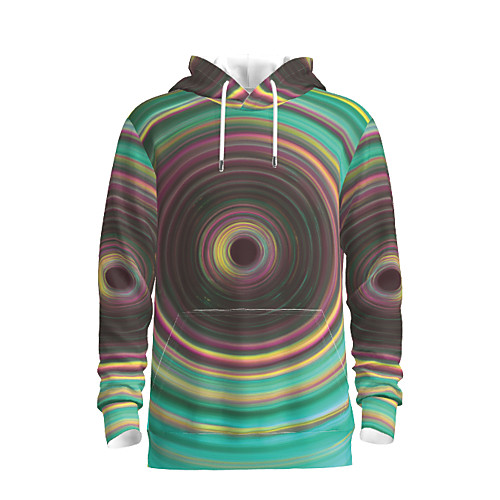 

Men's Pullover Hoodie Sweatshirt Graphic Abstract Hooded Daily 3D Print Basic Hoodies Sweatshirts Light Green