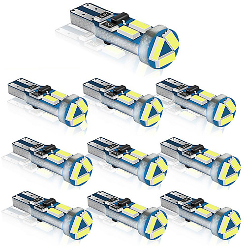 

t5 led bulb w3w led canbus car interior lights dashboard warming indicator wedge auto instrument lamp 12v 7 led smd 4014 10pcs