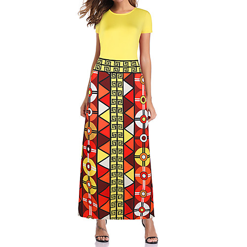 

Adults' Women's Vacation Dress Boho Dress For Spandex Polyester