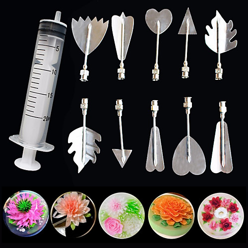 

3D Gelatin Art Tools Set Jelly Art Tools Jelly Cake Stainless Steel Needles Bakeware Tool