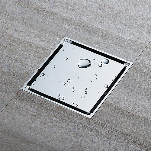 

1 Pc Bathroom Hardware Contemporary Drainage Brass Deep Water Seal of Square Floor Drain 10.5cm10.5cm
