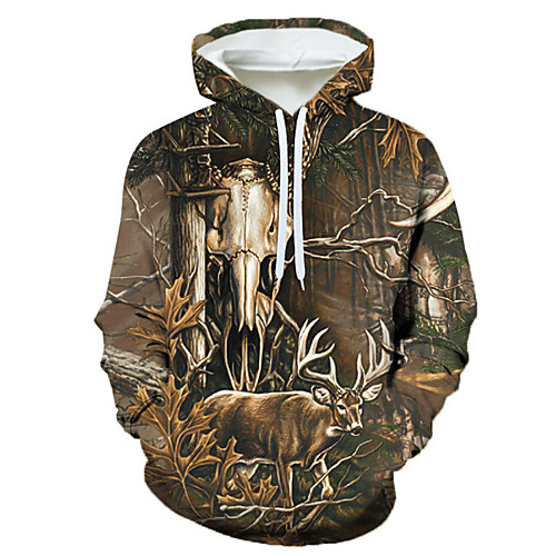 

Men's Pullover Hoodie Sweatshirt Graphic Hooded Holiday Weekend 3D Print Casual Hoodies Sweatshirts Black