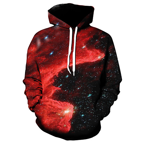 

Men's Hoodie Graphic Hooded Casual Hoodies Sweatshirts Red