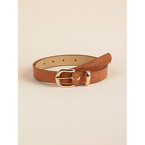

Women's Waist Belt Street Casual Daily Brown Belt Solid Colored Winter Spring Summer