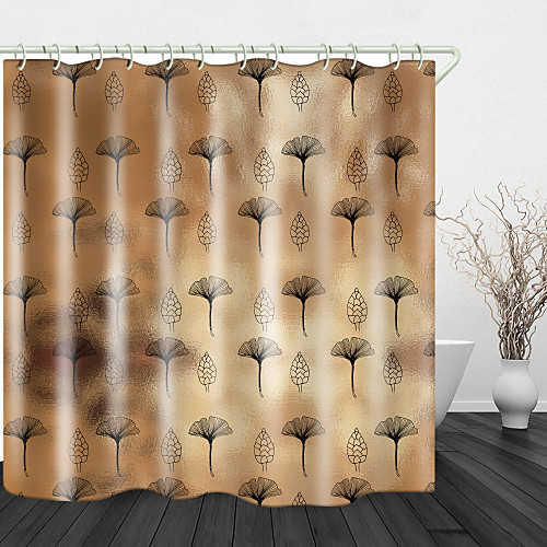 

Vintage Flower Glass Digital Print Waterproof Fabric Shower Curtain For Bathroom Home Decor Covered Bathtub Curtains Liner Includes With Hooks