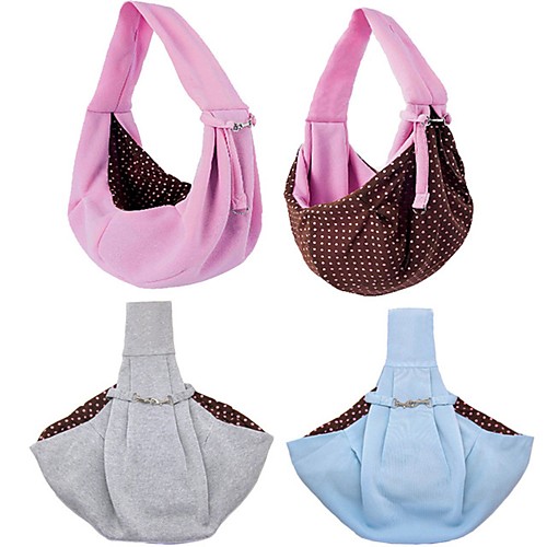 

Dog Shoulder Messenger Bag Dog Backpack Portable Washable Durable Polka Dot Nylon Baby Pet puppy Outdoor Blue Pink Gray