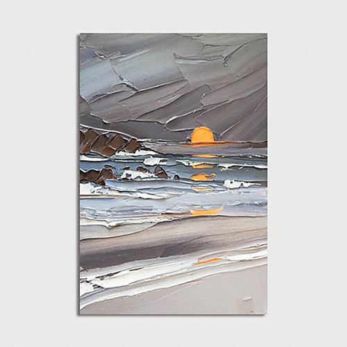 

Oil Painting Hand Painted Vertical Abstract Modern Stretched Canvas