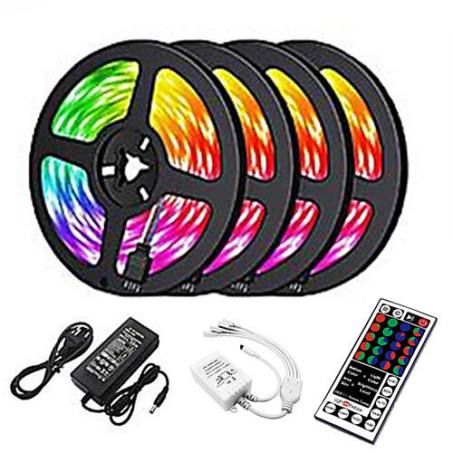 

20m LED Strip Lights 1200 LEDs 2835 SMD RGB Light Strips Cuttable Linkable Suitable for Vehicles 100-240 V Self-adhesive IP44 4x5m