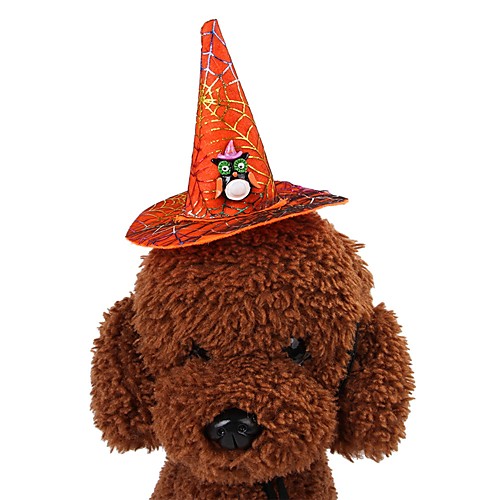 

Dog Cat Hats, Caps & Bandanas Hair Accessories Dog Bandana & Dog Hat Pumpkin Euramerican Dog Clothes Puppy Clothes Dog Outfits Rainbow Yellow Black / Red Costume for Girl and Boy Dog Fabric One-Size