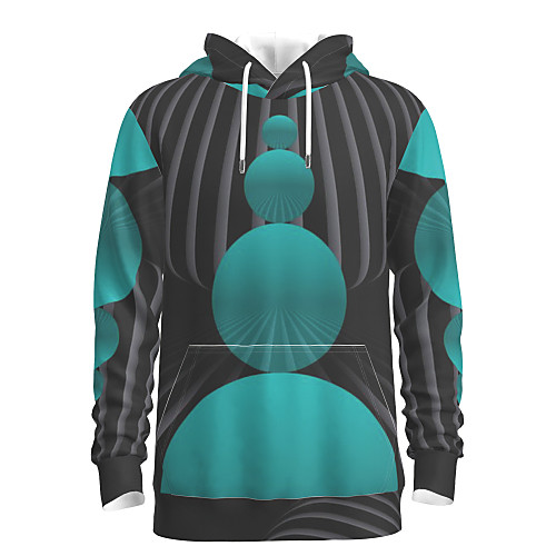 

Men's Pullover Hoodie Sweatshirt Graphic Abstract Hooded Daily 3D Print Basic Hoodies Sweatshirts Black
