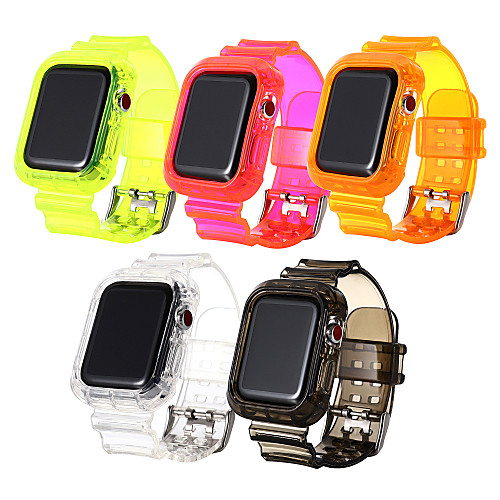 

Watch Band for Apple Watch Series 5 4 3 2 1 Apple Sport Band PC TPE Wrist Strap Fluorescence