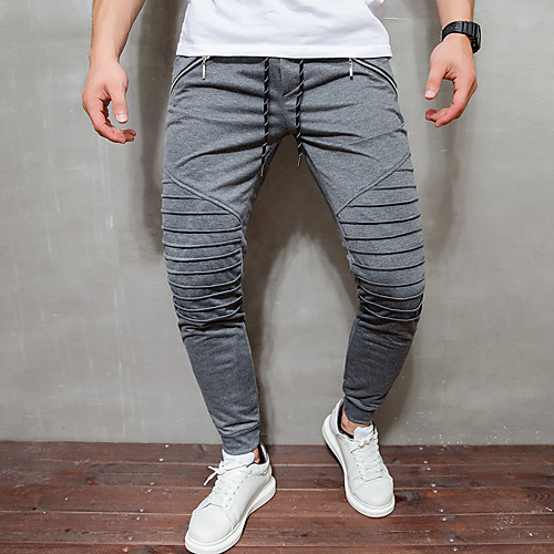 

Men's Joggers Track Pants Bottoms Winter Fitness Gym Workout Marathon Running Cycling Breathable Quick Dry Soft Sport Dark Grey Black Light Grey Navy Blue / Stretchy