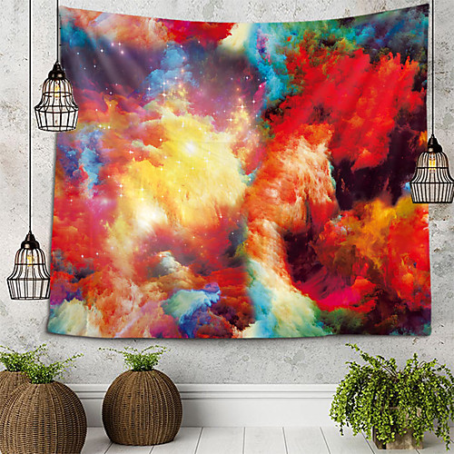 

Pad Dyeing Abstract Illustration Tapestry Wall Hanging Tapestries Wall Blanket Wall Art Wall Decor Landscape Painting Tapestry Wall Decor