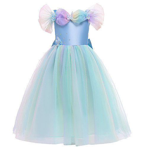 

Cinderella Dress Girls' Movie Cosplay Vacation Dress Halloween Christmas Blue Dress Christmas Halloween Masquerade Polyester / Cotton