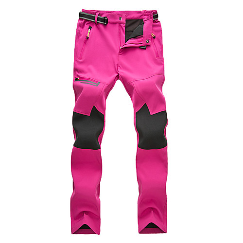 

Women's Hiking Pants Trousers Patchwork Summer Outdoor Regular Fit Waterproof Windproof Warm Breathable Pants / Trousers Bottoms Fuchsia Burgundy Black Camping / Hiking / Caving Traveling Winter