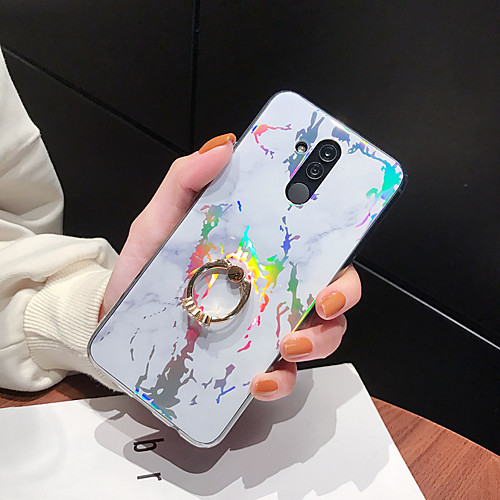 

Case For Huawei Honor 7C Y7 2018 Y7 Prime 2018 Y5 2018 Mate 20 Lite Mate 20 Pro Ring Holder Pattern Back Cover Marble TPU