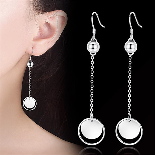 

Women's Hoop Earrings Earrings Classic Fashion Romantic Punk Trendy Cute Sweet Earrings Jewelry Silver For Street Gift Date Birthday Festival 1 Pair
