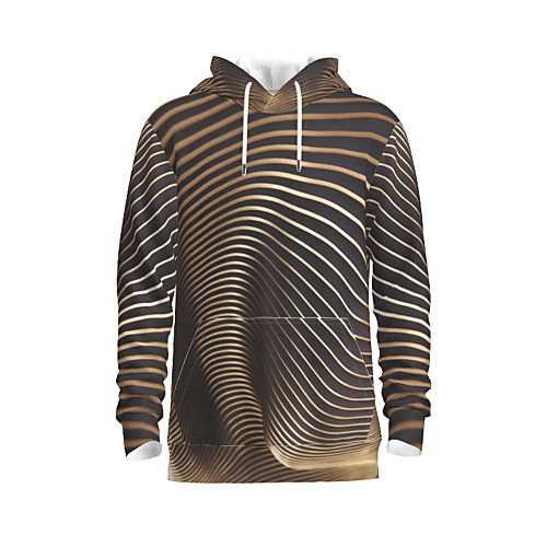 

Men's Pullover Hoodie Sweatshirt Graphic Abstract Hooded Daily 3D Print Basic Hoodies Sweatshirts Brown