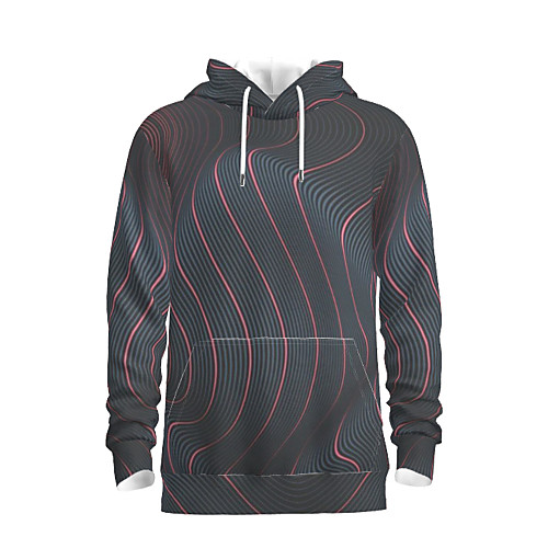 

Men's Pullover Hoodie Sweatshirt Graphic Abstract Hooded Daily 3D Print Basic Hoodies Sweatshirts Black