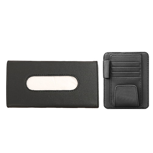 

1308 Car Supplies On The Car Carton Hanging Skylight Creative Car Tissue Bag Hanging Sun Visor Car Card Clip