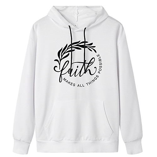 

Women's Hoodie Pullover Graphic Daily Weekend Basic Casual Hoodies Sweatshirts White Blue Yellow