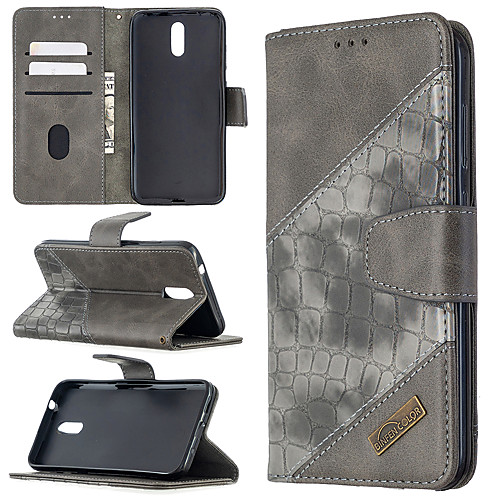 

Case For Nokia 1.3 Nokia 2.3 Nokia 5.3 Card Holder Magnetic Full Body Cases Solid Colored PU Leather