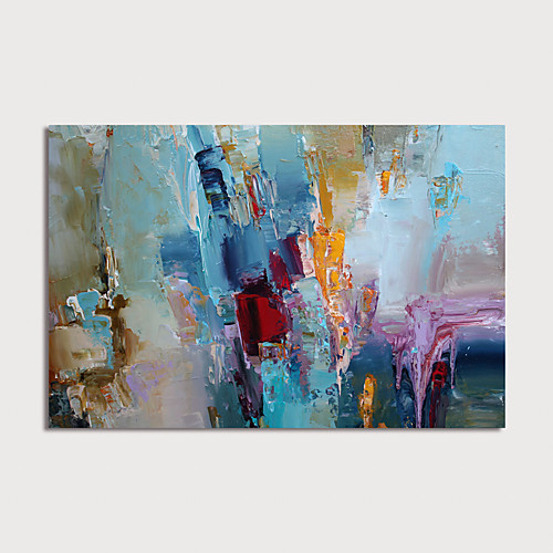 

Oil Painting Hand Painted Horizontal Abstract Modern Stretched Canvas