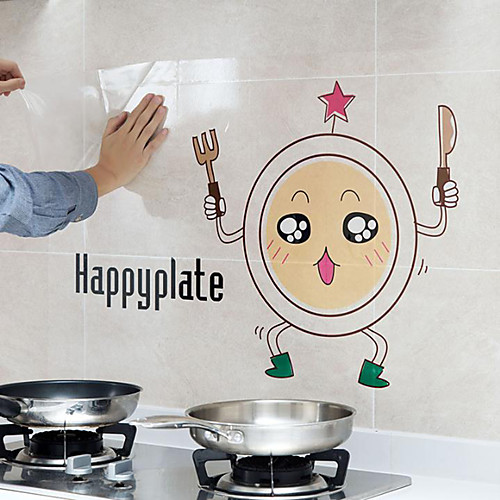 

4pcs Kitchen Self High Temperature Adhesive Wallstickers Aluminum Foil Kitchen Stove Cabinet Stickers Oil Proof Waterproof Home Decor