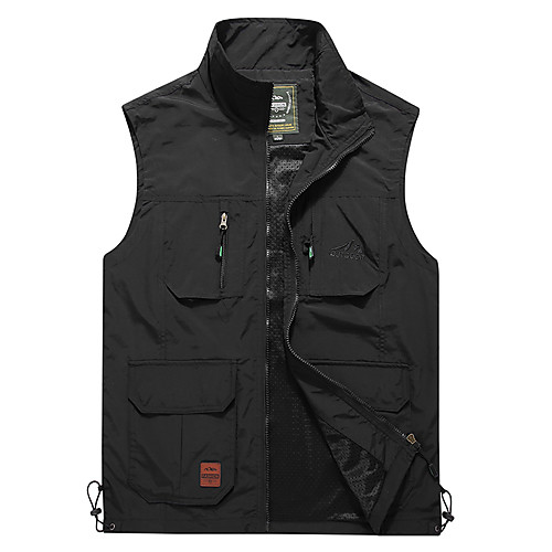 

Men's Hiking Fishing Vest Work Vest Outdoor Casual Lightweight with Multi Pockets Autumn/Fall Spring Summer Travel Cargo Safari Photo Vest Wear Resistance Breathable Waistcoat Jacket Coat Top