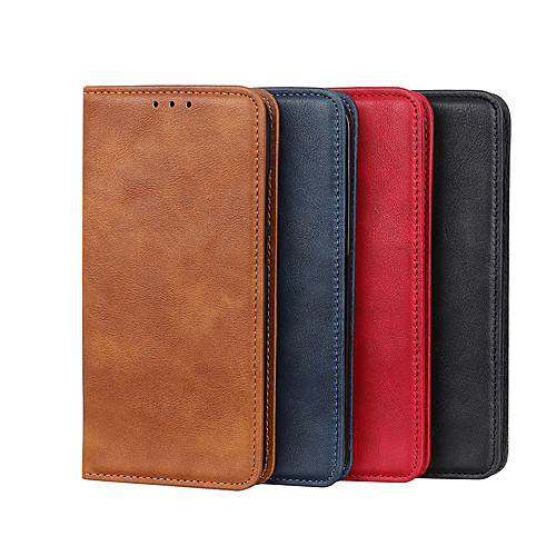 

Case For LG LG K40S Q7 K50S V60 ThinQ 5G K61 K41S K51 K51S Stylo 6 Card Holder Flip Full Body Cases Solid Colored PU Leather