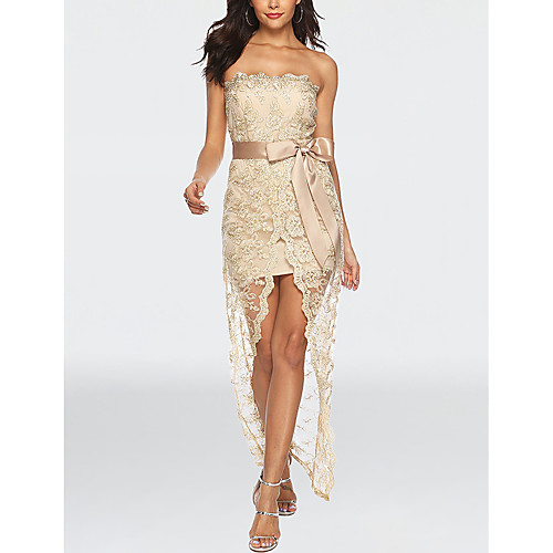 

Women's A Line Dress Maxi long Dress Gold Black Sleeveless Print Layered Mesh Lace Summer Strapless Sexy Party Club Slim 2021 S M L XL XXL
