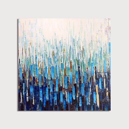 

Oil Painting Hand Painted Square Abstract Modern Stretched Canvas