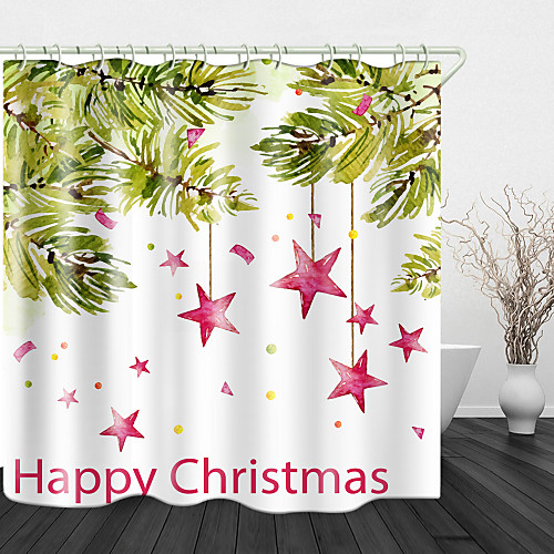 

Painting Pentagram Print Waterproof Fabric Shower Curtain For Bathroom Home Decor Covered Bathtub Curtains Liner Includes With Hooks