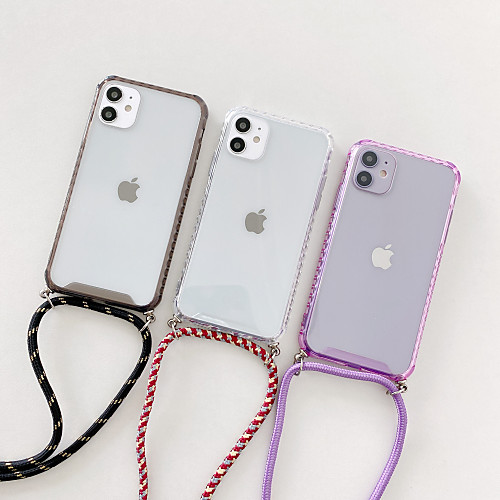 

Phone Case For Apple Back Cover iPhone 12 Pro Max 11 SE 2020 X XR XS Max 8 7 Shockproof Transparent Transparent TPU
