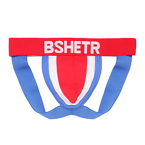 

Men's Jockstrap Athletic Supporters Athleisure Underwear Briefs Bottoms Cotton Winter Fitness Gym Workout Performance Running Training Breathable Quick Dry Soft Sport Yellow Red Blue Green / Stretchy